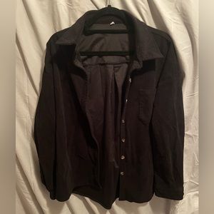 Black Corduroy Shacket